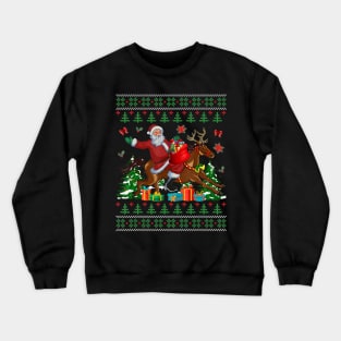 Christmas Horse Santa Riding Horse Sweater Crewneck Sweatshirt